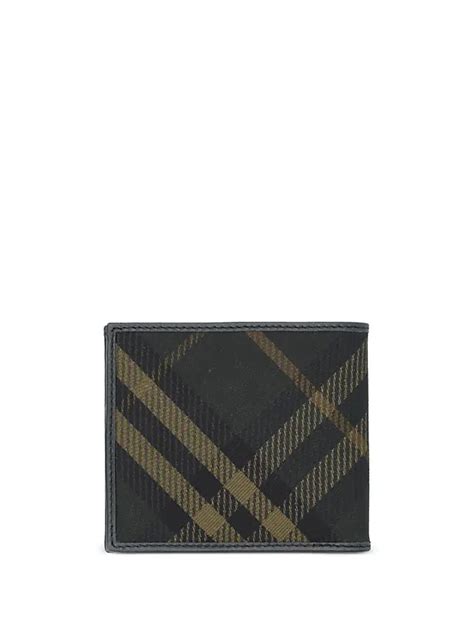 burberry tasche grün|Burberry leather wallet.